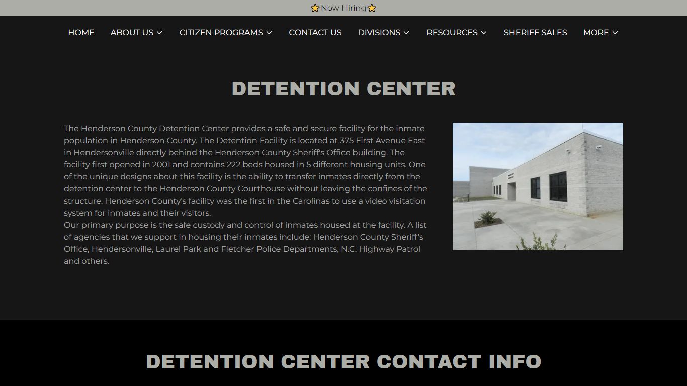 Detention Center - Henderson County
